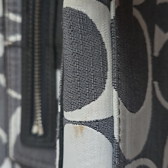 Coach signature black/gray/white Purse with wallet - Picture 7 of 8